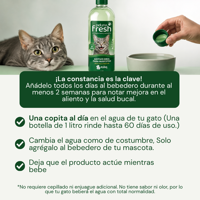 Peluna Fresh for Cats | Aditivo Oral para Gatos