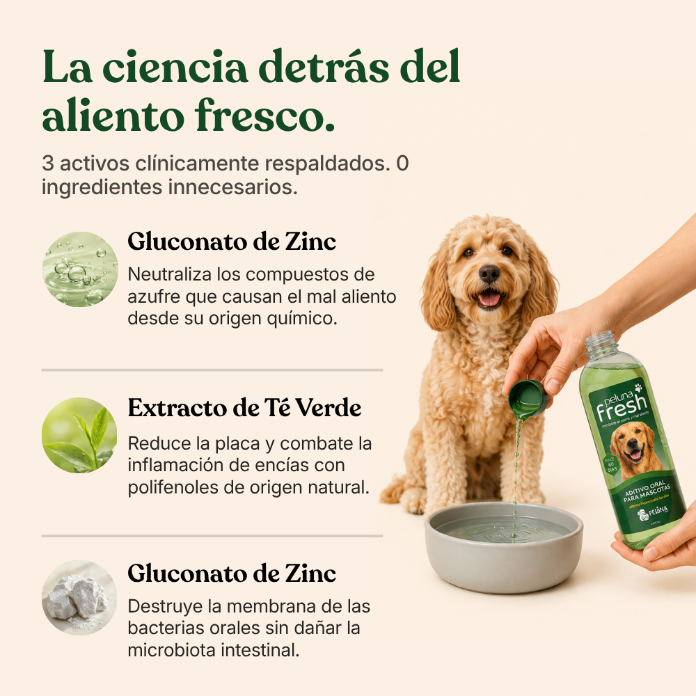 Peluna Fresh for Dogs | Aditivo Oral para Perros